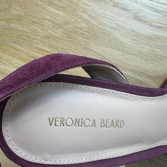 Veronica Beard Suede Magda Platform heels in Merlot - Picture 10 of 13